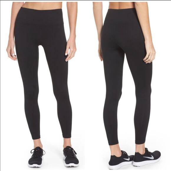 NORDSTROM Zella Black Live In Legging High Rise Pocket Gym Workout Athleisure XS - Picture 1 of 8
